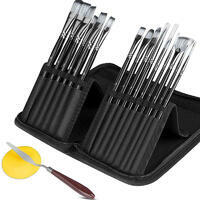 Без бренда «Набор кистей для рисования в чехле, премиум набор (15 нейлоновых кистей, 1 мастихин)» в Сургуте в интернет-магазине  Без бренда «Набор кистей для рисования в чехле, премиум набор (15 нейлоновых кистей, 1 мастихин)» в Сургуте