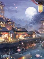 Без бренда «Ночной город на фоне луны» в Сургуте