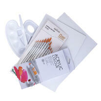 Без бренда «Набор подарочный «Две картинки»: краски акрил 12x12 мл, 2 холста 22x30 на мдф, 10 кистей, мастихин, палитра. Уценка (без упаковки)» в Сургуте в интернет-магазине  Без бренда «Набор подарочный «Две картинки»: краски акрил 12x12 мл, 2 холста 22x30 на мдф, 10 кистей, мастихин, палитра. Уценка (без упаковки)» в Сургуте