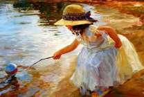 Без бренда «Девочка пытается спасти мяч» в Сургуте в интернет-магазине  Без бренда «Девочка пытается спасти мяч» в Сургуте