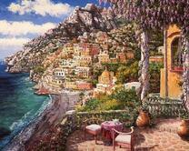 Средиземноморский пейзаж в Италии