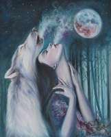 Без бренда «Девушка и волк в полнолуние» в Сургуте в интернет-магазине Без бренда «Девушка и волк в полнолуние» в Сургуте