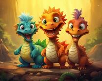 Без бренда «Милые и веселые дракончики» в Сургуте