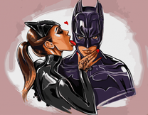 Любовь женщины-кошки к Бэтмену