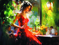 Без бренда «Милая девушка с бокалом шампанского» в Сургуте