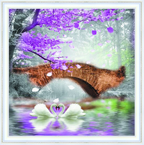 Влюбленные лебеди под мостом