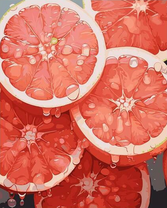 Яркие, сочные грейпфруты