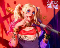 Злодейка комиксов Харли Квинн