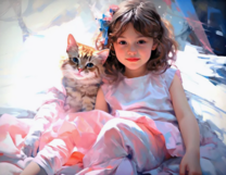 Без бренда «Девочка и пушистая кошечка» в Сургуте