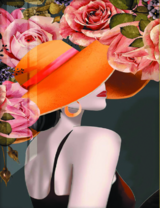 Без бренда «Дама в яркой шляпе и розы» в Сургуте в интернет-магазине  Без бренда «Дама в яркой шляпе и розы» в Сургуте