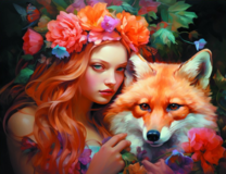 Без бренда «Рыжая девушка и рыжая лисица» в Сургуте