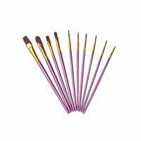 Без бренда «Кисти для рисования набор (10 шт) сиреневые» в Сургуте